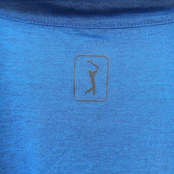 PGA Tour Pro Series Mens XL Blue Golf 1/4 Zip Pullover Long Sleeve Performance - Picture 4 of 5